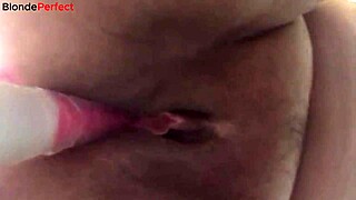 coroa with wet pussy masturbates to orgasm