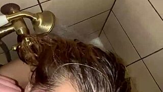 sexy girl enjoys a special shower experience