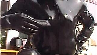roxina in retro rubber shiny horny xxl outfit video from 2003.