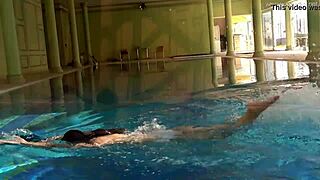 irina russaka is hot russian underwater teen 18+ in pool