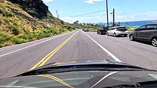 We drive around east oahu while chatting about things sexual