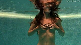 irina russaka is hot russian underwater teen 18+ in pool