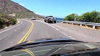 We drive around east oahu while chatting about things sexual