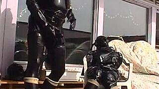 roxina in retro rubber shiny horny xxl outfit video from 2003.