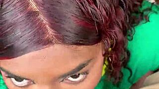 helping a stranger who wants sex in the forest, almost getting caught.