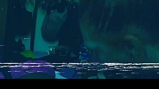 In this reality scene, she gives a sloppy blowjob to her partner