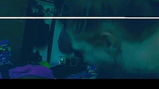 In this reality scene, she gives a sloppy blowjob to her partner