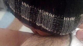 Latina Bent Over in Doggystyle Gets Creampie Again, Couldn't Resist Her Big Natural Tits