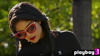 this latin milf poses in lingerie, showing her big tits and ass