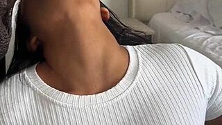 He Devours Huge Cock Deepthroat, Ball Licking Ebony Beauty