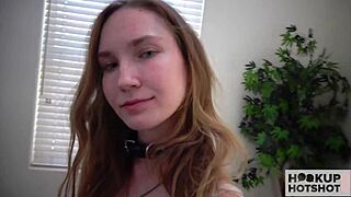 Does Blonde Hottie Claire Roos Crave Rough Pissing Fun?