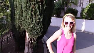 Wow, teen sucks cock impressively in POV blowjob!