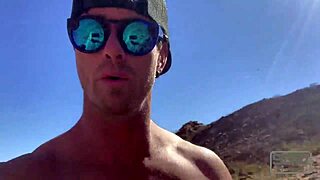 Fucking and sucking outdoors in public with big tits and cumshot