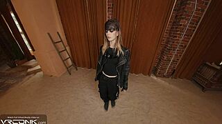 teen 18+ skinny furiosa deepthroats big cock in vr cosplay