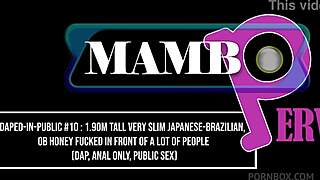 Watch this tall slim japanese-brazilian get fucked in public?