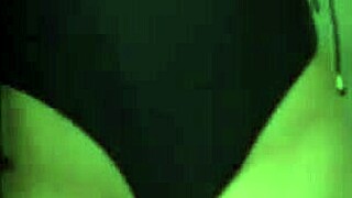 stepsister trying on clothes in the fitting room, teasing with her big ass