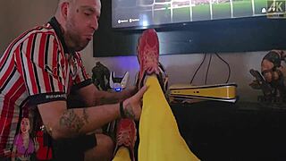 The Cuckold Didn't Notice I Took Longer From The Gym, Brought Surprise In Pussy And Made Him Clean Everything