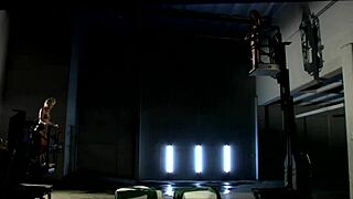 Teen threesome with shaved pussy fucking and cum on tits