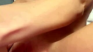 Cute teen bounces on giant dildo, impaling her pussy