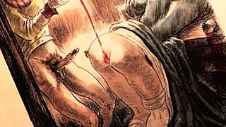 vintage drawings from old times showcase artistic styles