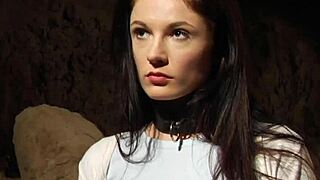 Lesbian Slave with Massive Black Strapon Doggystyle Penetrating Her Madame