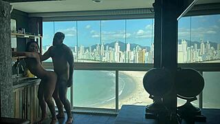 Milionário Teaching Ebony Brunette Latina to Orgasm with Toys in Doggy and Swollen Pussy!