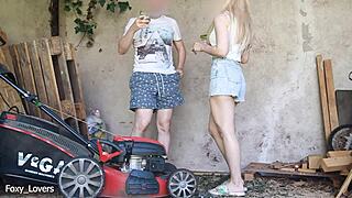 i cheated with gardener while hubby fixed mower, oops