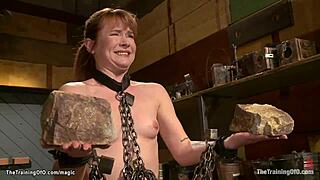 Trainee Gets Chained, Whipped, and Fucked in Bizarre Threesome