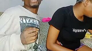 african teen gives me sloppy head cum on face