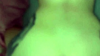 In this amateur scene, the petite babe with small tits distracts him from the football match with a blowjob leading to creampie. She makes him lose the game on purpose.