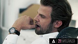 hot brunette alyssa reece is so horny for anal sex at the office 😏 doggystyle and passionate fucking.