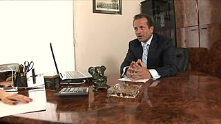 this european slut gets anal fucked in the office quickie