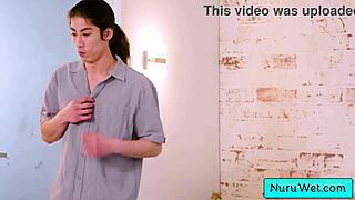 Pigtailed Sexy Blonde Masseuse with Big Natural Tits Prepares Client for Wet Nuru Massage - Octavia Red David Lee