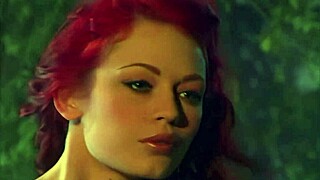 Pretty brunette Boo and Justine Joli in cute lesbian scene