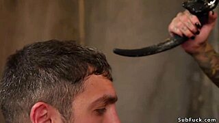 Locked dick man tormented by alt couple 😈