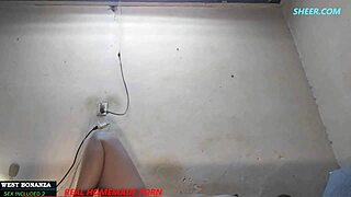 quick bartender session turns into anal pounding and pussy creampie finish