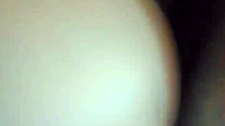 the naughty ebony girl with big booty lets a stranger cum in her tight pussy