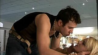 Blonde takes hard cock in doggystyle