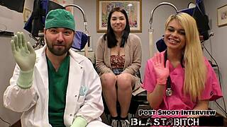 mina moon's pov hospital scene with nurse spreading shaved pussy