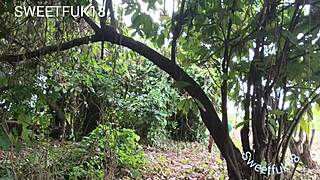 friend's wife enjoys outdoor help while husband is away