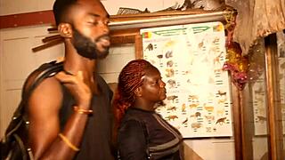 Beauty In Black Stunning Babe Sucks Huge Cock Before Pounded From Behind