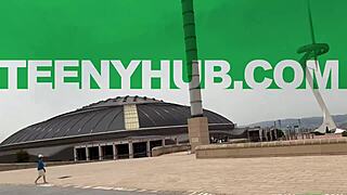 Petite Spanish blonde Angelique Lapiedra is desperate for American cock from Don Mulatito in POV blowjob.