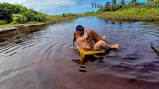 I got caught flashing and having wild sex with my boyfriend in the mangrove