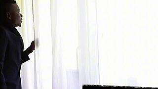 Petite Blonde Russian With Nice Big Tits Pleasures Thick Dark Dick With Her Mouth And Pussy