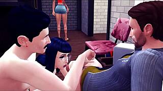 Solo male session unexpectedly turns into a fun threesome with friends