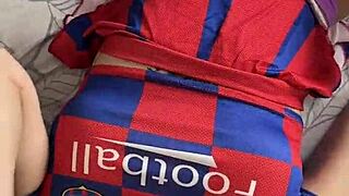 Hot Cheerleader Assfucks Two Cocks