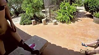 Dare To Watch Extreme Outdoor Dildo Action