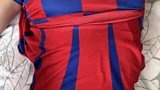 Hot Cheerleader Assfucks Two Cocks