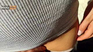 i cummed in my panties and wore them before goin to the mountains with my couple