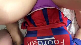 Hot Cheerleader Assfucks Two Cocks